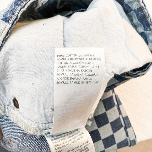 Adika Checkered Denim Skinny Jeans Size XS NWT - Picture 5 of 7